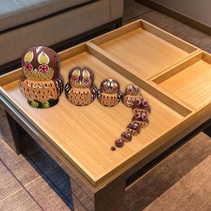 Dolls 10x Russian Matryoshka Owl Stacking Dolls for Home Decoration Kids Gifts 230907