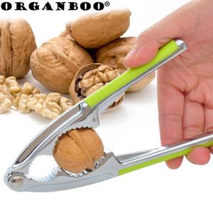 Frutas vegetais ferramentas portátil porca cracker gadget dapur alat pemipil kenari pembuka alicate logam nutcracker aksesoris 230907