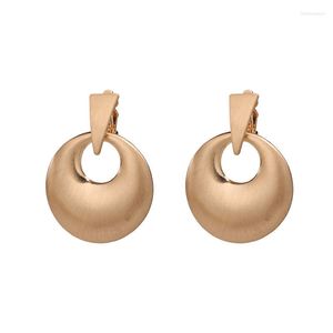 Dangle Earrings Women Two Round Geometry Statement Eearringsシンプルな合金イヤリングジュエリー卸売女の子ギフト