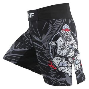 Bokserski odzież Mma Muay Thai Kickboxing Fight Suotf Muaythai Men Tanie Santa Emma Soft Sun Wukong Monkey MMA Shorts184l