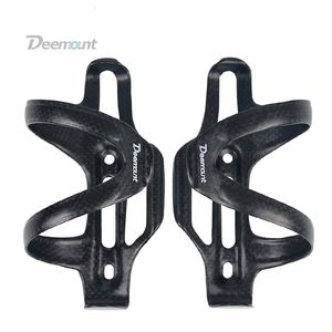 Vattenflaskor Burar anser att Super Light 25Gram MTB Bike Carbon Fiber Bottle Cage Bicycle Holder Rostfritt stål Bultar inkluderade 230907