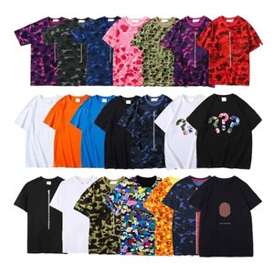 T-Shirts Designer T-Shirt Mann Tops Hai T-Shirts für Damen Kleidung Männer Mode Frau Haie Rundhalsausschnitt Atmungsaktive Baumwolle Kurz Let243B