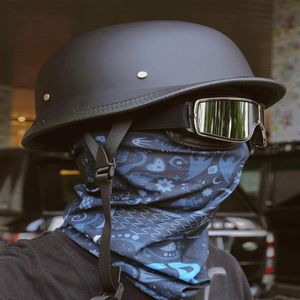 Schlittschuhe Helme Zweiter Weltkrieg Deutscher Stil Motorradhelm capacetes offenes Gesicht Retro Cascos Para Moto 230113250w