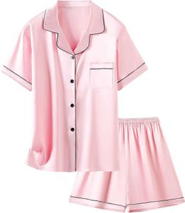 Sexy Pyjamas Schbbbta Girls' and Women's Satin Nightwear Set 2-Piece Silk Nightwear Suitable for Teenagers and Children as a Gift for Mother's DayLF230908