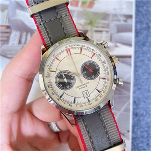 Carl F 디자이너 Man Watch Quartz 43mm Malelon Series Montre Stainless Steel Case Fashion Business Automatic Date Movement Wristwatch