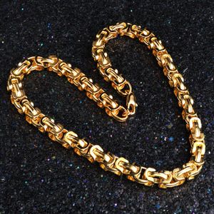 Kasanier Rock and Hip Hop Gold Necklace 9mm 골드 컬러 맨 패션 쥬얼리 남자 보스 커브 목걸이 새로운 펜던트 보석 선물 351v