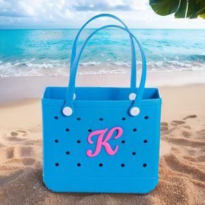 Shoe Parts Accessories Charms For Bogg Bag Letters Rubber Beach Tote Bags With Alphabet Drop Delivery Otdqu