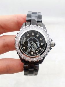 Ceramiczna marka modowa 33 mm wodoodporne zegarek luksusowy kwarcowy kwarc zegarek modowy marka luksusowa zegarek ch07