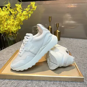 Luxury Casual Shoes Genuine Leather Suede Comfortable Jogging Shoes Men Nylon Breathable Non-Slip Rubber Sole Sneakers Best Quality 0904