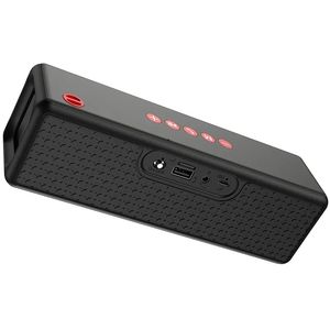 Portable outdoor wireless Bluetooth speaker Square Fitness sports waterproof player supports Bluetooth FM TF card USB driver AUX TWS and other modes