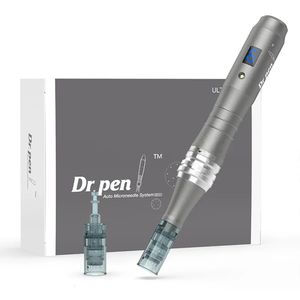 Tatueringsmaskin Original Dr Pen Ultima M8 Trådlös Wired Microneedling 6 hastigheter med 12 PCS nålkassetter Ersättning Skinvårdsverktyg 230907