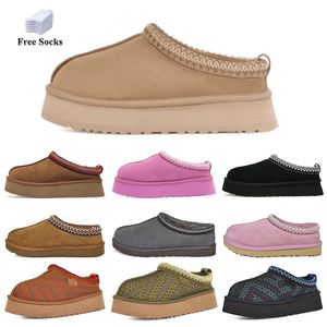 Designer mulheres bota tasman neve inverno botas de pele de carneiro moda senhoras tazz plataforma chinelos de pele clássico ultra mini camurça lã tornozelo botas