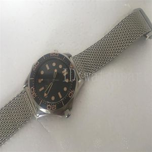 aaa automatische mechanische Bewegung Uhr für Mann reloj 007 James Bond keine Zeit zu sterben Diver 300M 600m Uhren Sport Designer Wristw263R