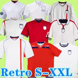 Inglaterra retro camisa de futebol 2000 2002 2004 2006 2008 2010 2012 seleção nacional Gerrard Shearer Carragher Lampard Rooney Owen Terry clássico camisa de futebol vintage