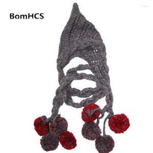 Berets BomHCS Super Big Beanie Scarf Very Warm Winter Women's Witch Thick Knit Hat With Neckerchief