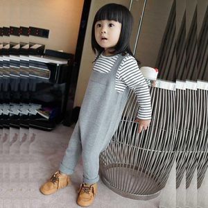 Rompers Spring Brand Style Baby Overalls 05yrs Boys Girls Cotton Harem Knitted Pants Kids Toddlers PP 230907