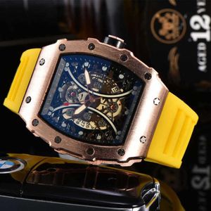 Wine barrel type silicone anti fashion casual water luminous quartz watch for men and women227V