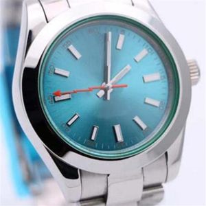 NEW Men's Automatic Mechanical Watch 39MM GD2813 Luxury Designer 316L Stainless Steel 116400 Eclairage Blue Dial Expedition g2713