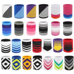 Sports Gloves 1Pc Wrist Support Polyester Cotton Unisex Sport Sweat Band Protector Gym Running Safety Guard Brace Wrap Bandage 230907