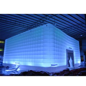 Strisce di barra LED personalizzate Glowing Cabinet tenda cubo gonfiabile evento mostra fiera costruendo gigantesca sala per feste con ventilatore s2018