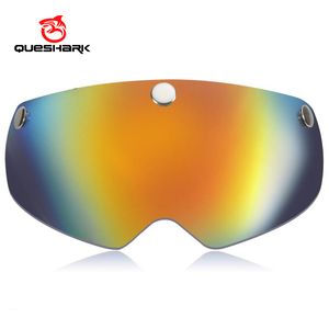 Ski Goggles The Accessories For QUESHARK QE111 QE107 QE120 Helmet Colorfull Night Vison Yellow Lens Only 1 No Including Helmet 230907