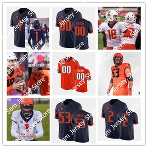 Illinois Fighting Illini Camisa de futebol 43 Moore Josh Gesky Kalen Villanueva 10 Tahveon Nicholson Jakari Norwood 5 Caleb Griffin Matt Robinson Plohr Keion Battle