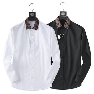 2023 Luksusowe designerskie koszule męskie Moda Casual Business Social and Cocktail Shirt Spring Autumn Stuming Najbardziej FAS213D