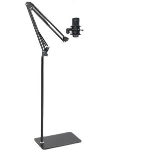 Acessórios de estúdio de iluminação profissional microfone suporte de chão tripé gravação microfone microfone desempenho vertical 230908