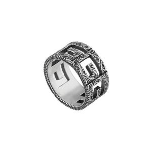 Retro 925 Серебряное серебряное кольцо для мужчин и женщин, сделанных из старой эмали Daisy G Designer Designer Jewelry Fashion