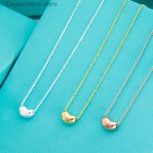 Pendant Necklaces Beans Necklace with diamonds designer jewelry Womens DOUDOU as gift blue box Q230908