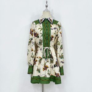 Australian designer, 2023 linen printed dress, novel and unique