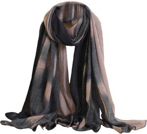 Halsdukar flödar kvinnors fasta färg lätta andningsbara halsdukar sjal wrap mjuk scarflf203088