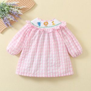 スカートrok butik rok bahan linen baju bayi perempuan kerja tanpa lengan bordir princess merah muda setelan kisi 230907