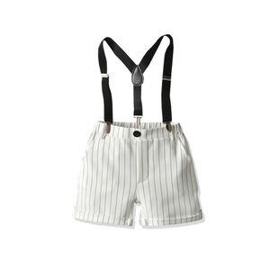 Rompers Little Boys Bomions Suppends Pants Summer Toddler Striped Elastyczne dno opaski Wyjmowane paski Yhape Straps Baby Gentleman 230907