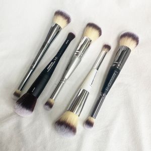 Makeup Brush Heavenly Luxe Cera Perfection Foundation Construer Cosmetic Brush #7 Limited Edition podwójnie kończy się konturem twarzy