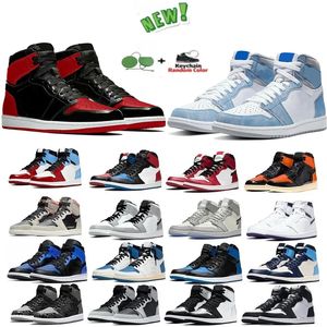 Basketball Shoes Men Women Jumpman 1s Hight Tops Outdoor Sneakers Fragment Obsideian Hype Royal University Blue Dark Mocha Pollen Sports Sneakers Trainers