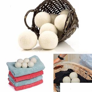 Other Laundry Products Wool Dryer Balls Premium Reusable Natural Fabric Softener Static Reduces Helps Dry Clothes In Quicker Dhgarden Dhybg