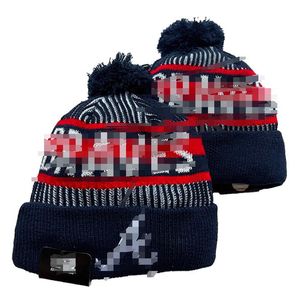 Braves Baseball Beanies LA 2023 Sport Knit Hat Cuffed Cap Hot Team Knits Hats Mix och matchar alla Caps Beanie