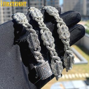 Takılar Buzlu Bling Dikdörtgen CZ Dolar Sembolü Kolye Gümüş Renk 5A Zirkon Küba Bağlantı Zinciri Cazibe Hip Hop Erkek Kadın Mücevherleri 230908