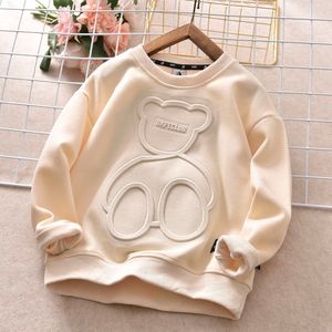 Felpe con cappuccio Felpe 2013 Acciaio Stampa Orso Felpa Ragazzi Vestiti Adolescenti Pullover a maniche lunghe Moletom Ragazze Sudaderas Bambini Top in cotone 230907