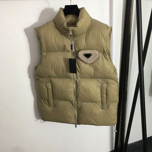 Gilet firmati senza maniche Capispalla addensato da donna Borsa di lusso Ornamento Cappotti Gilet invernale da strada stile femminile Piumini