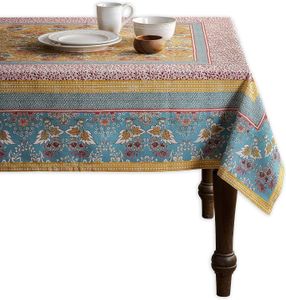 Korean Style Small Daisy Cotton Floral Tablecloth,Tea Table Decoration,Rectangle Table Cover For Kitchen Wedding Dining Room L0309075