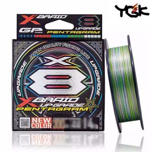 Braid Line 100 Origin Japan YGK XBraided Upgrade Fishing X8 PE Multifilament Multicolored Line100M150M200M 230907