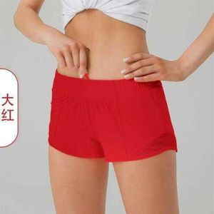 Summer Yoga Ty Shorts Breattable Snabbtorkning Sport Underwear Womens Pocket Running Fitness Pants Princess Sportswear Gym 348A