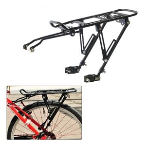 Cykelstyrningskomponenter Disc Brake Aluminium Alloy Cykel Bakre rack MTB Fällbara cyklar Pannier Bag Bagage Shelf Drop 230907