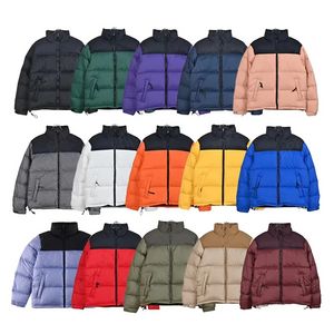 Mens designer North Winter Cotton Womens Jackor Womens Letter Printing Men's Parkas Winter Couples Coat Face Dragkedjor Letters Tryckta män Jackor Huva kläder