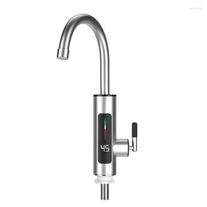 Kitchen Faucets 220V 110V 3000W Electric Water Heater 360 Degree Rotation Sink Vientiane Hose Tap Tankless Stainless Steel Heating Faucet