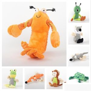 Dog Toys Tuggar söta och interativa pratande leksakscartong Pet Plush Voice Supplies bär resistenta mot bett PS1395 Drop Delivery Home Garde DHSIC