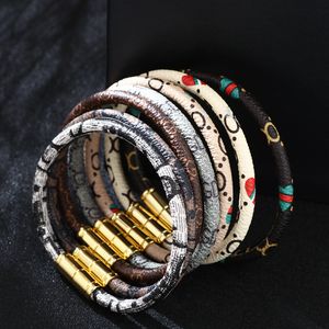 Роскошный дизайн, кожаный браслет с красочным узором, браслеты-манжеты ручной работы, ювелирные изделия для подарков для влюбленных