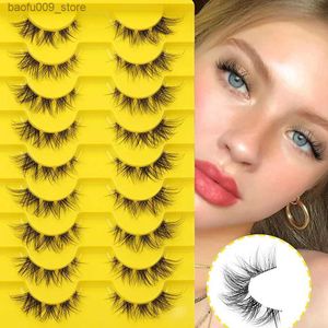 False Eyelashes Cluster Lashes Individual Eyelashes Invisible Band Wispy Mink Lashes Fluffy Wholesale Natural Fairy Short False Lashes Extension Q230908